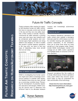 Click to download the "Future Air Traffic Control Concepts" Flyer PDF
