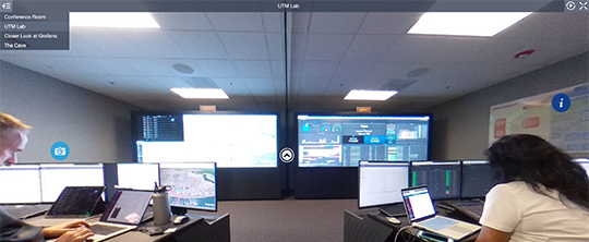 Click to open the Airspace Operations Laboratory (AOL) virtual tour.