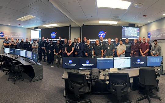 Researchers and officials from NASA, Caltrans, and local first responders from Contra Costa, Alameda, San Mateo and Santa Clara counties