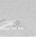 Figure 1. A simulated noisy runway display with an obstructing aircraft