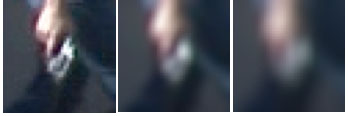 Figure 3: Target image with increasing amounts of blur. 